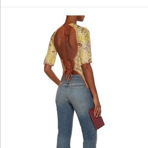Isabel Marant open  back silk/satin shirt